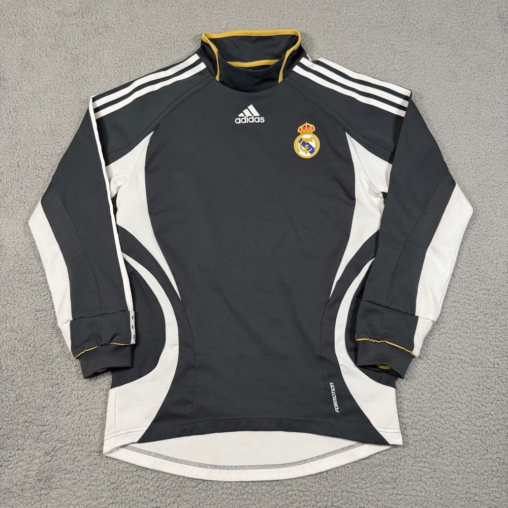 Adidas Formotion Drill Top Long Sleeve Shirt Men S Gray 06-07 Real Madrid Soccer